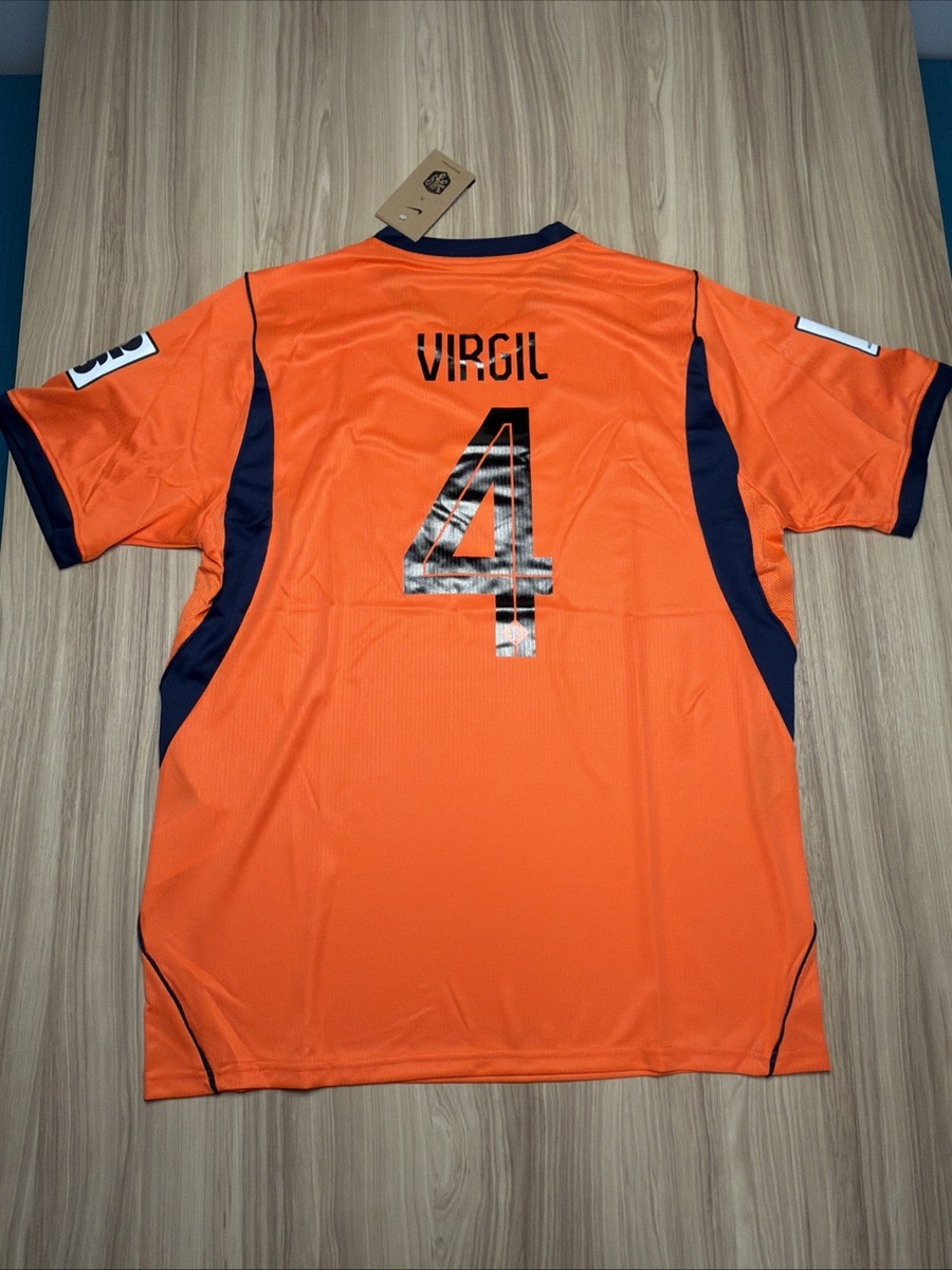 Netherlands Home Nike Jersey — Virgil van Dijk #4 — Size XL