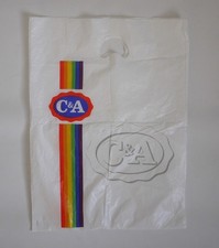 C&A Vintage Plastic Carrier Bag - 45x53cm