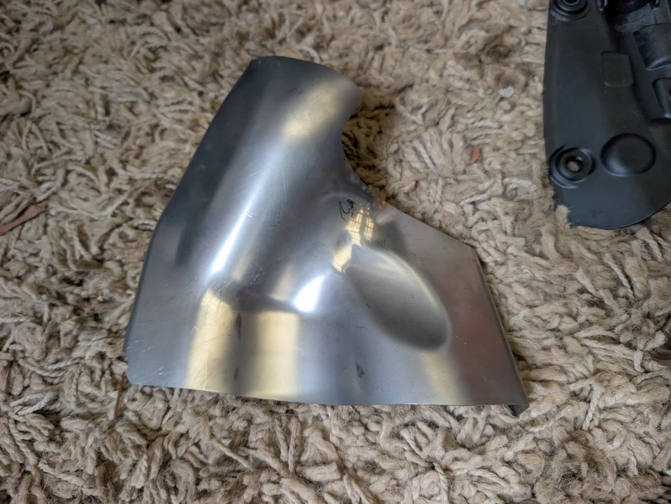 Ducati Panigale V4 Exhaust Manifold Downpipes Headers OEM & Heat Shields 2022 #W - Image 4 of 4