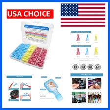 100Pcs Nylon Insulated Spade Connector Kit, 22-10 AWG Male Female Quick Dis...