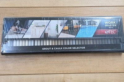 TEC Grout and Caulk Color Selector 40 Color Sample Kit Case H.B. Fuller - New