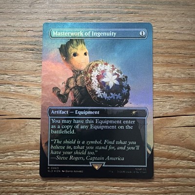 MTG - Masterwork of Ingenuity 0863 - Groot Rainbow Foil - Marvel Secret Lair