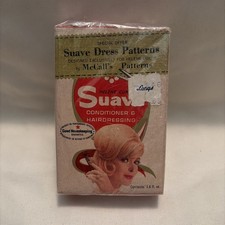 Vintage Helene Curtis Suave Hairdressing & Conditioner Bottle Box 1967 Longs Tag