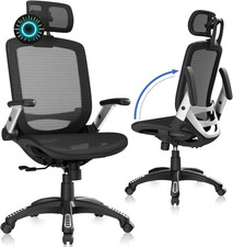 Ergonomic Office Chair High Back Home Desk Chair with Headrest Flip-Up Arms.....