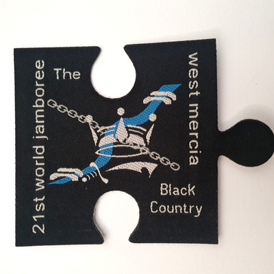 Scouts 21st World Jamboree 2007 West Mercia Black Country Patch UK 100 Years. v1