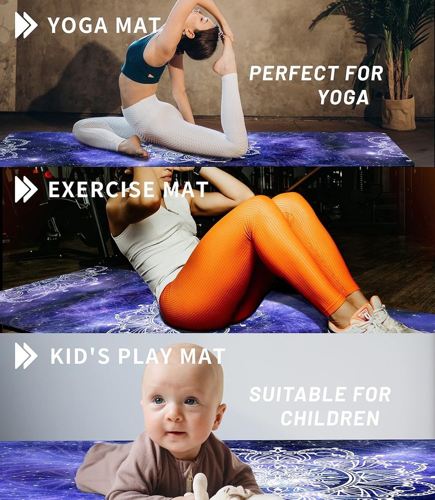 Non Slip Eco Friendly TPE Double Sided Yoga Fitness Exercise Mat Non Slip Eco Friendly TPE Double Sided Yoga Fitness Exercise Mat