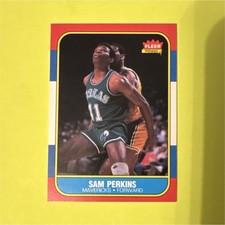 Fleer 1986-87 Sam Perkins #86 Dallas Mavericks Basketball NBA Base Set
