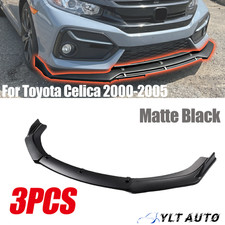 3pcs Front Bumper Lip Splitter Spoiler For Ford Fusion 2013-2020 Matte Black