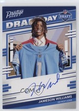 2022 Panini Prestige Draft Day Signatures Jameson Williams #DDS-JW Auto 1fa0