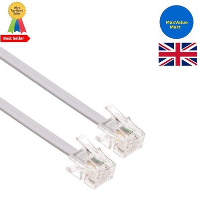 High-Speed 5m RJ11 ADSL Kabel - Stecker auf Stecker für zuverlässige Internetverbindung