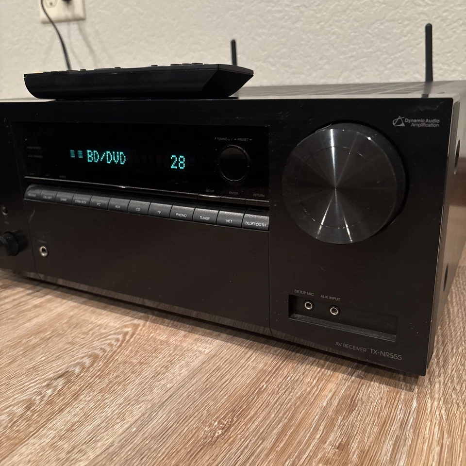 Onkyo TX-NR555 W/remote 4k 7.2 Channel Network A/V Receiver – Dolby Atmos Bundle - Image 3 of 4