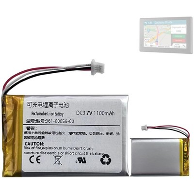 Hochwertiger Lithium-Ionen Ersatzakku für Gar-min GPS Navigation - 1100 mAh