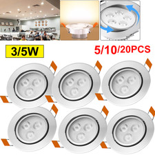 5-20 Ultra Slim Recessed LED Flat Panel Ceiling Spot Light Downlights Spotlights
