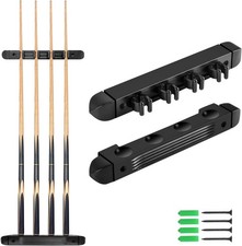 Wall Mounted Billiard/Pool Cue Rack Black / 4 Cues