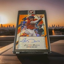 2025 Topps Pristine Jarren Duran Orange Auto /25