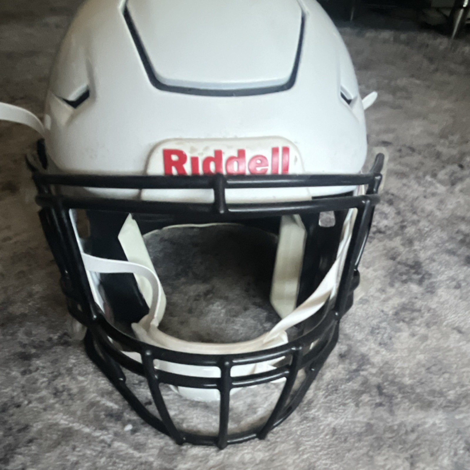 Riddell SpeedFlex Football Helmet Medium White/Black w/ Face Mask NOCSAE