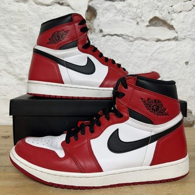 Air Jordan 1 High OG Chicago (2015) Men's Size 12 Pre-owned Sneakers 555088-101