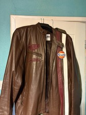 Gulf Steve McQueen Brown Jacket Size XL