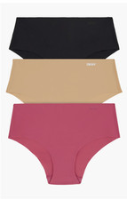 Dkny Women's 3-Pk. Litewear Cut Anywear Hipster Underwear. NWT