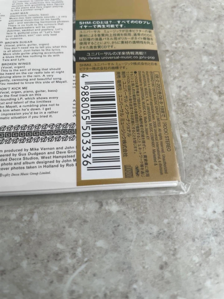 John Mayall The Blues Alone Japan Mini LP SHM-CD [Limited] UICY-93406 Foto 3 de 4