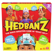 Spin Master Games, Hedbanz 2023 Edition with New Cards, Picture Guessing Board