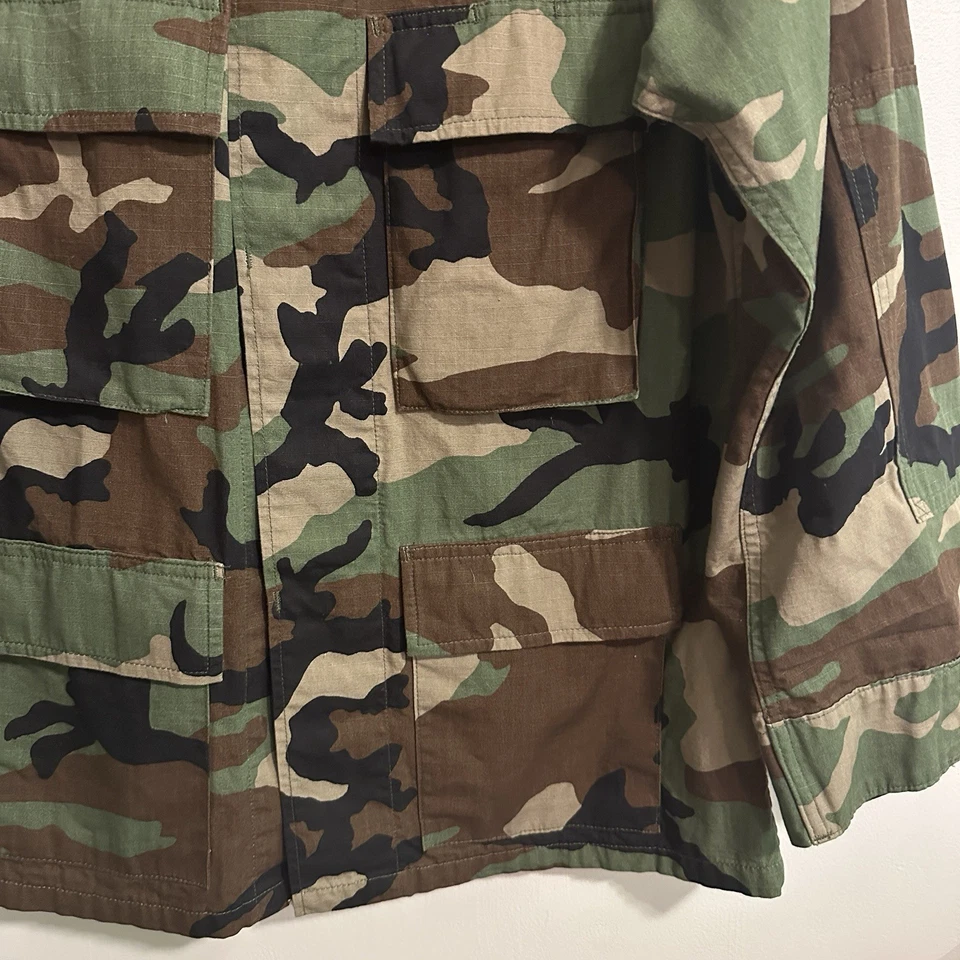 Tru Spec Combat Coat Mens Small Camo Button Military Army Jacket - Image 4 of 4