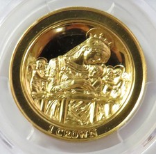 2011 GOLD ISLE OF MAN 1oz BIRTH OF JESUS  999 MINTED HIGH RELIEF PCGS PR 69 DCAM 4398.88 per troy oz