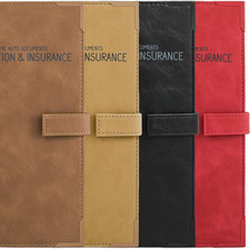 Auto Insurance and Registration Card Holder - Vehicle Glove Box Document Organiz