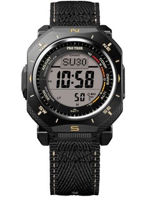 Casio PRG-69B-1ER Armbanduhr Pro Trek Solar 46mm 10ATM Quarz Herren Schwarz