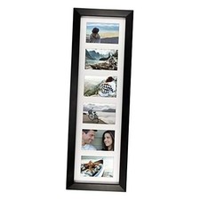 4x6 6Opening Collage Matted Picture Frame, Displays Displays Six 4x6 Pictures