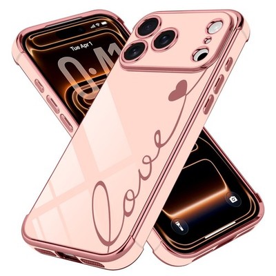 LCHULLE Compatible with iPhone 17 Pro Max Case for 17 Max, Pink 