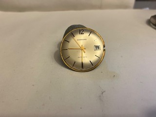 GARRARD VINTAGE 21 JEWEL AUTOMATIC MOVEMENT & DIAL RUNS WELL UNTESTED