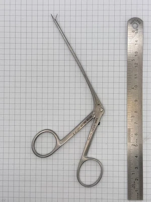 KARL STORZ 28728NJ Faden-Fasszange zerlegbar gerade Maul:5,5mm 8cm HNO - Bild 1 von 4