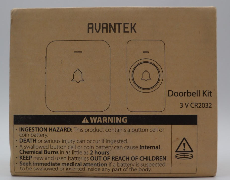 AVANTEK Wireless Door Bell, Mini CB-11 Waterproof Doorbell Chime Operating