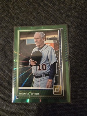 2025 Donruss Green Laser SP Jim Leyland #63 - Detroit Tigers