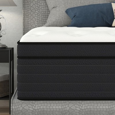 12''14'' Twin Full Queen King Size Mattress in a Box Hybrid Spring Gel Memory Foam