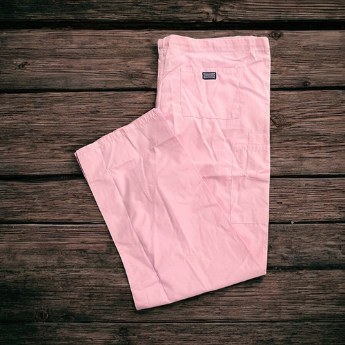 New! Scrubs Large Cherokee Workwear Unisex Drawstring Pants 4100 Light Pink