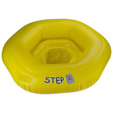 26 In. Yellow Swim Step a Inflatable Swimming Pool Baby Seat Float for Babies 0
