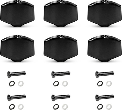 MAXCHEER 6PCS Metal Big Square Shape Guitar Tuning Peg Tuners Machine Head Repla