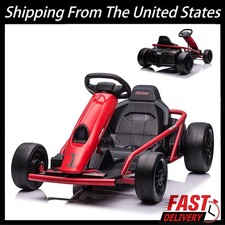 24V Ride on Go Kart for 8-12 Years Kids 8MPH High Speed Drifting Circling Car US