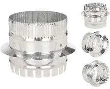 Universal 4" Galvanized Steel Starting Collar Duct Take Off Fits Most HVAC Types