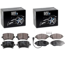 EuroBrake BREMSBELÄGE VORNE + HINTEN passend für VW PASSAT SHARAN SEAT ALHAMBRA
