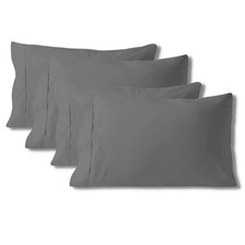 800 Thread Count Pillowcase Set of 4 100 Cotton Pillowcover 4 Inch Top Hem L...