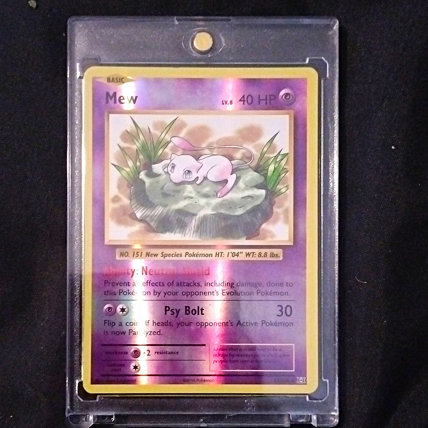 Mew 53/108 Evolutions Holo Rare Holo EN 2016 40HP Ken Sugimori