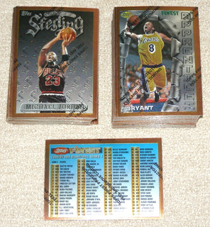 1996 97 TOPPS FINEST SET COMPLETO 1 100 KOBE BRYANT RC / JORDAN & MORE
