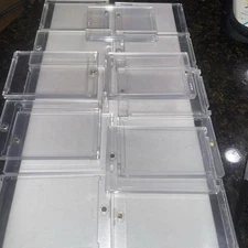Magnetic 1 TOUCH CARD HOLDERS X15 USED MOSTLY CLEAN GOOD CONDITION 