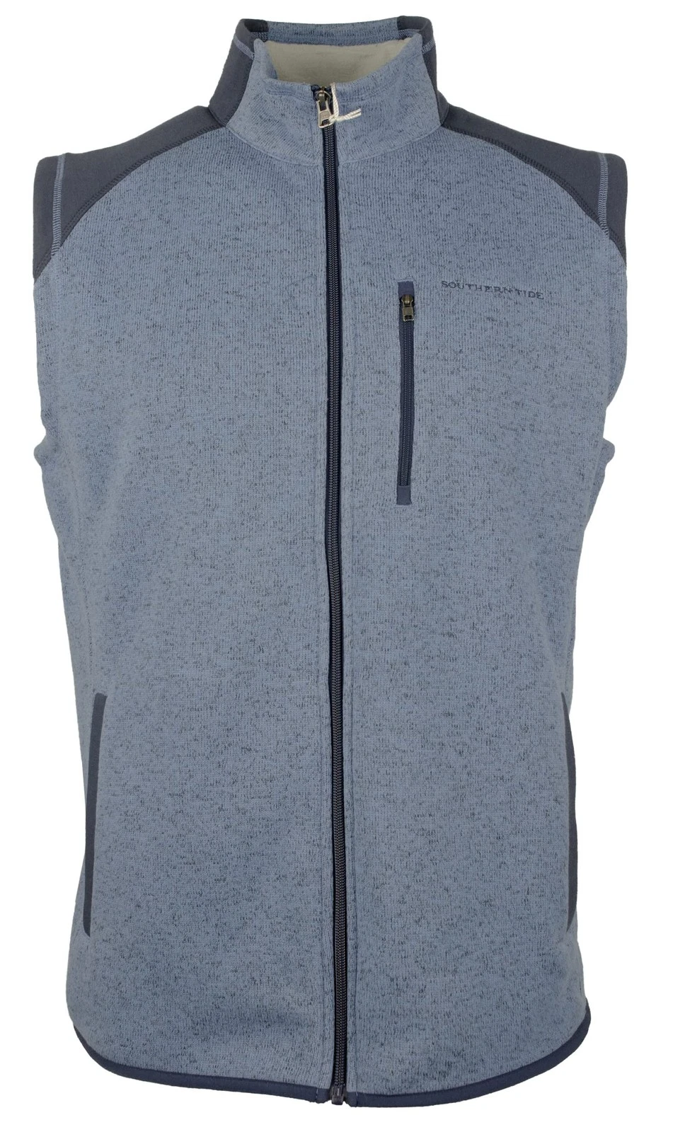 Southern Tide Men's Full-Zip Vest Cotton/Polyester/Spandex Leadline Vest...