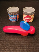 MELISSA  DOUG FUN With FOOD CAN OPENER Mandarin ORANGES RAVIOLI Play Kitchen