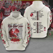 Hoosiers Football 2026 Rose Bowl 3D Apparel Hoodie