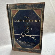 The Last Lecture by Randy Pausch 2008 First Edition, Large Print Hardback